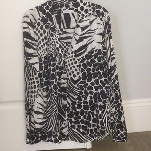 Equipment Adalyn silk blouse in animal print
